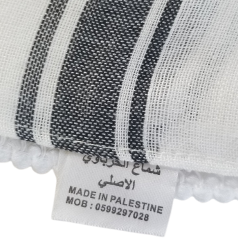 Traditional Hirbawi Keffiyeh (Black/White)