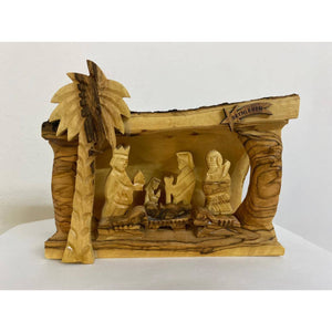 Exclusive "Holy land Olive Wood" Nativity Scene