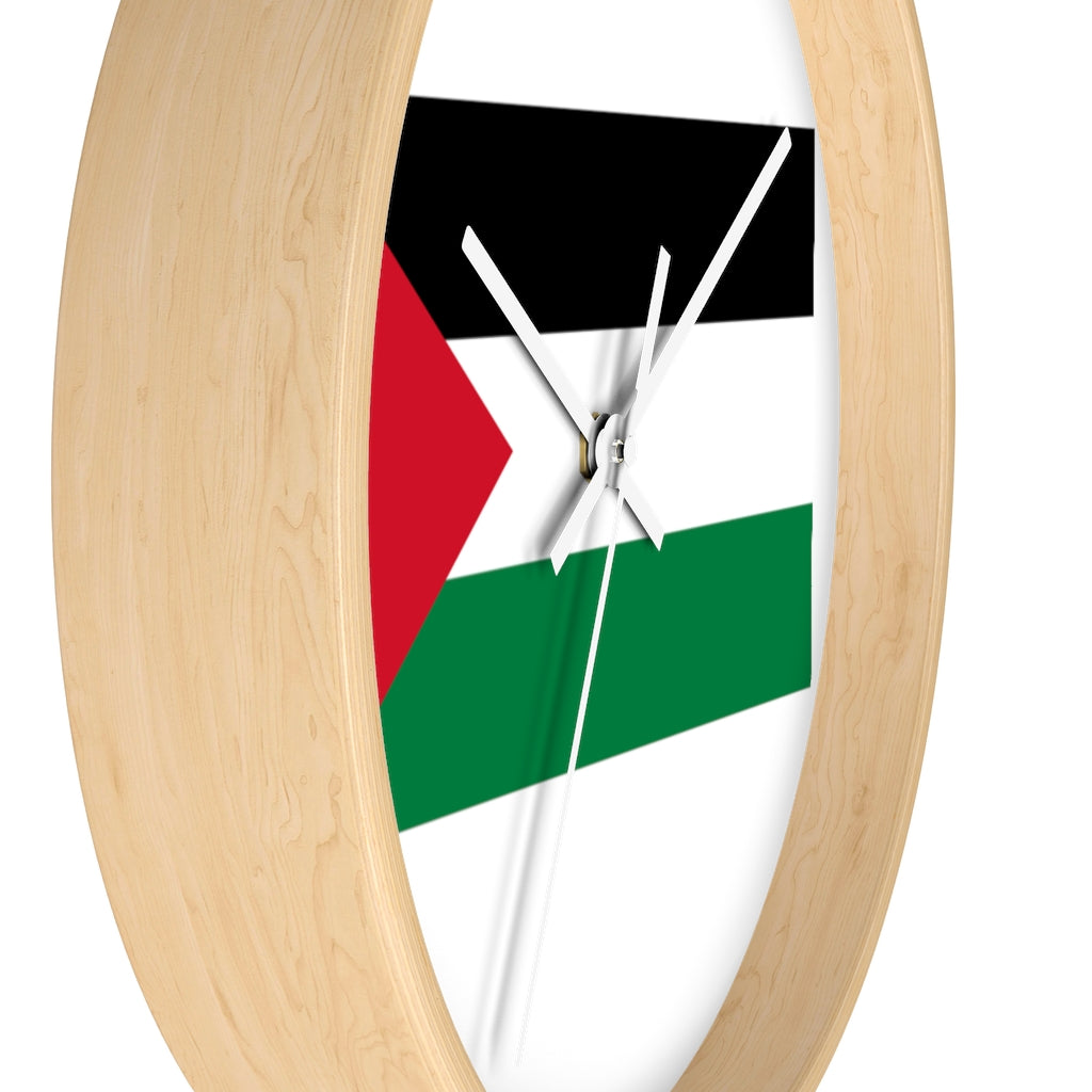 Palestine Flag Wall clock