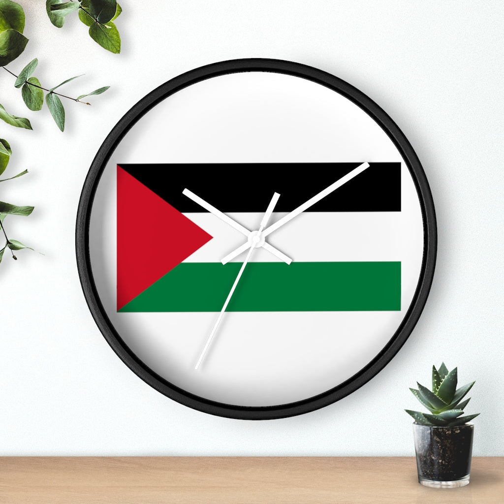 Palestine Flag Wall clock