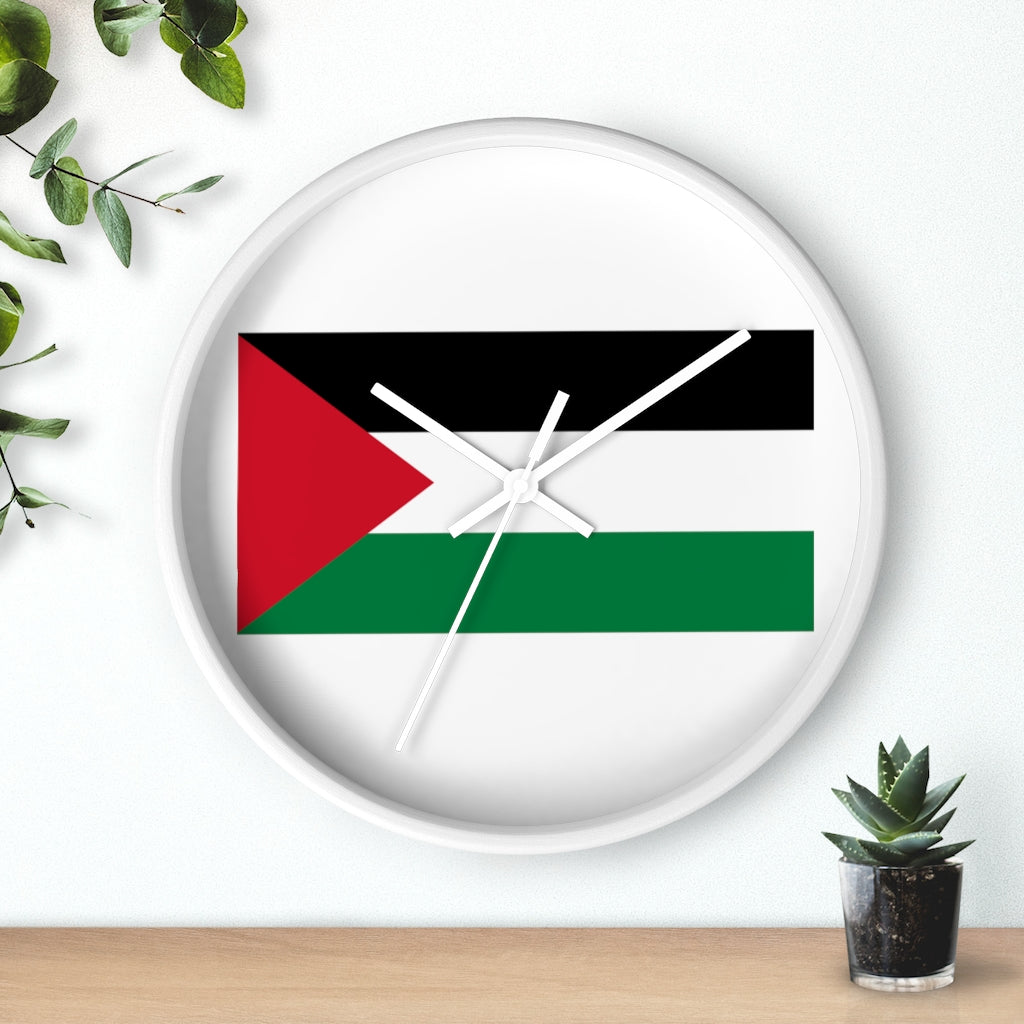 Palestine Flag Wall clock