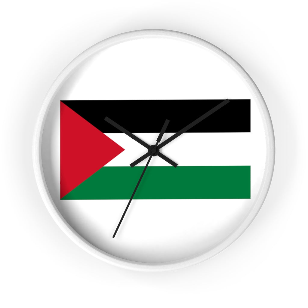 Palestine Flag Wall clock