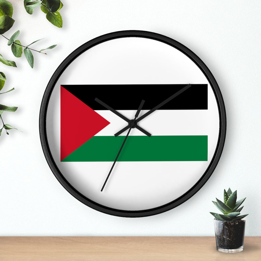 Palestine Flag Wall clock