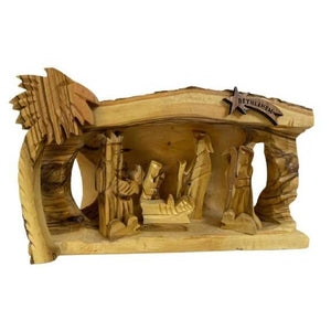 Exclusive "Holy land Olive Wood" Nativity Scene