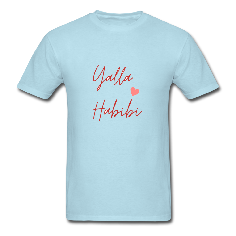 Yalla Habibi Classic T-Shirt - powder blue