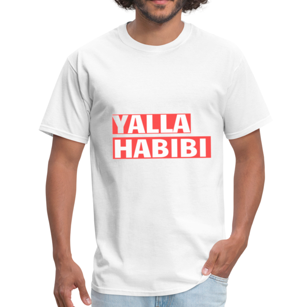 YALLA HABIBI CLASSIC T-SHIRT - white