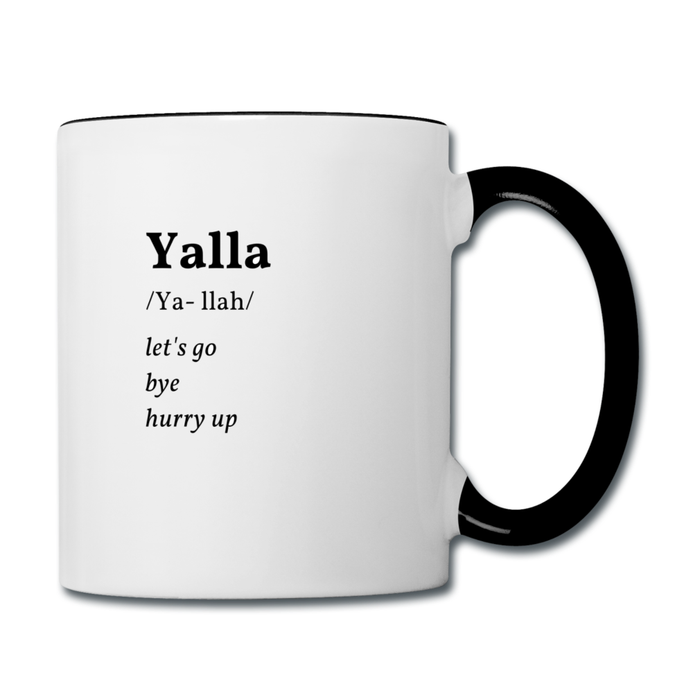 Yalla Coffee Mug - white/black