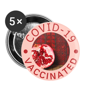 TAZTEEZ VACCINATED BUTTON (5-PACK) - white