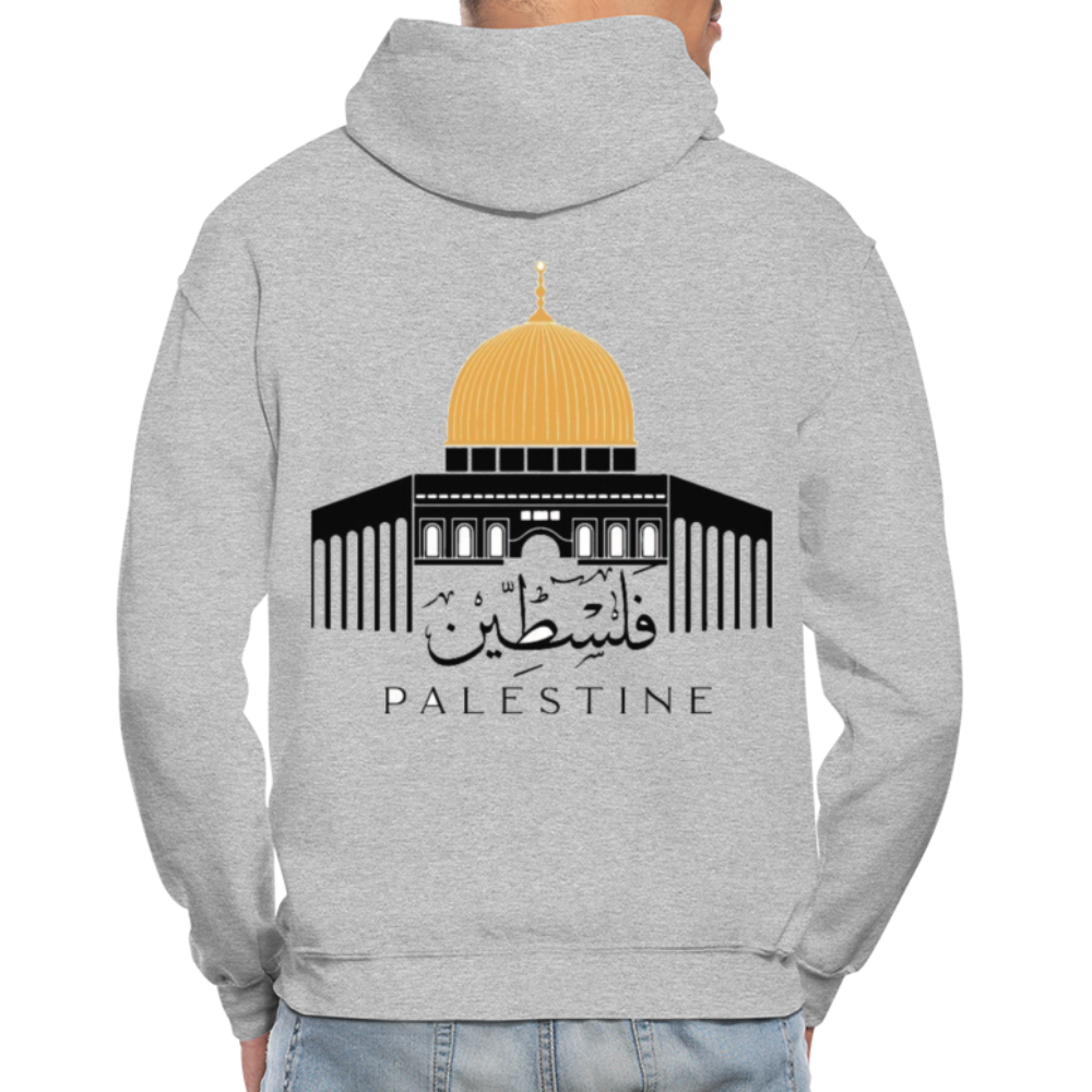 DOME OF THE ROCK UNISEX HOODIE - heather gray