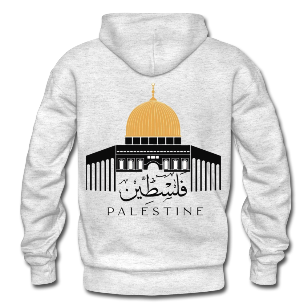 DOME OF THE ROCK UNISEX HOODIE - light heather gray
