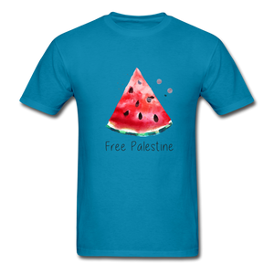 Free Palestine Unisex T-Shirt - turquoise