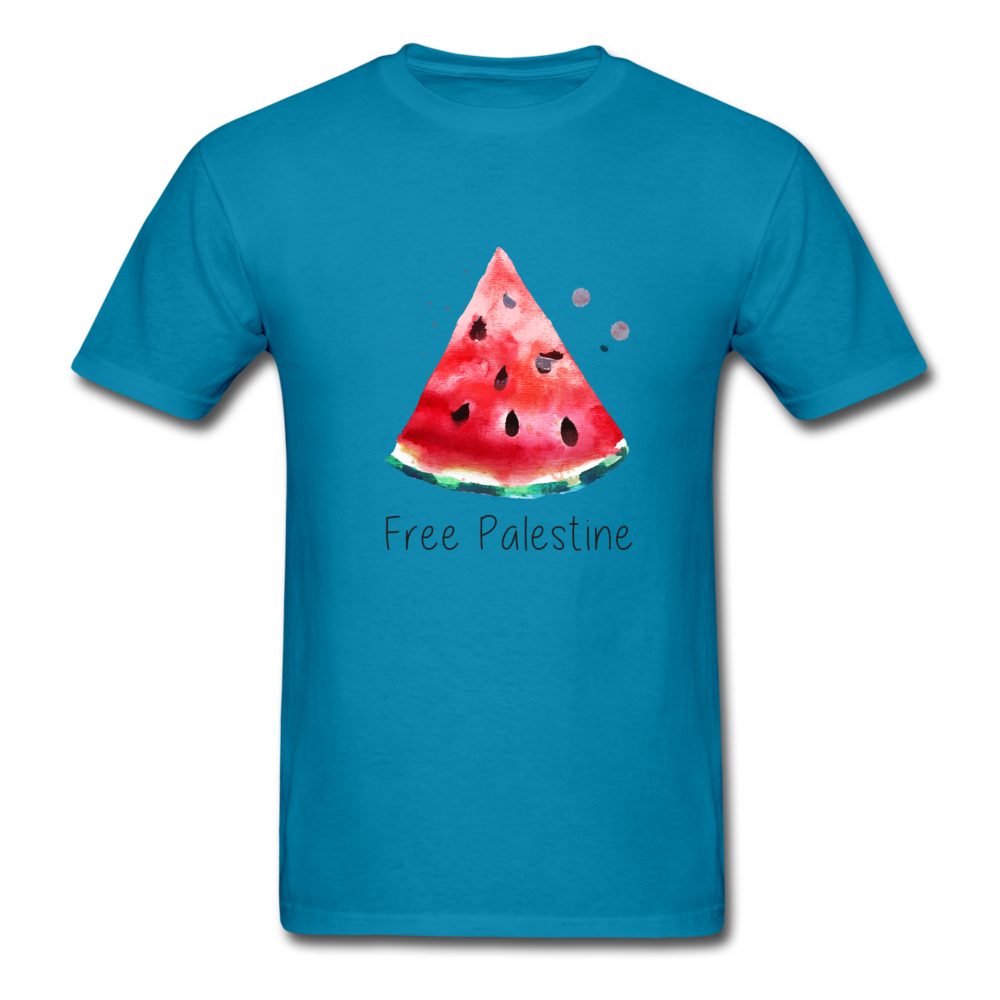 Free Palestine Unisex T-Shirt - turquoise