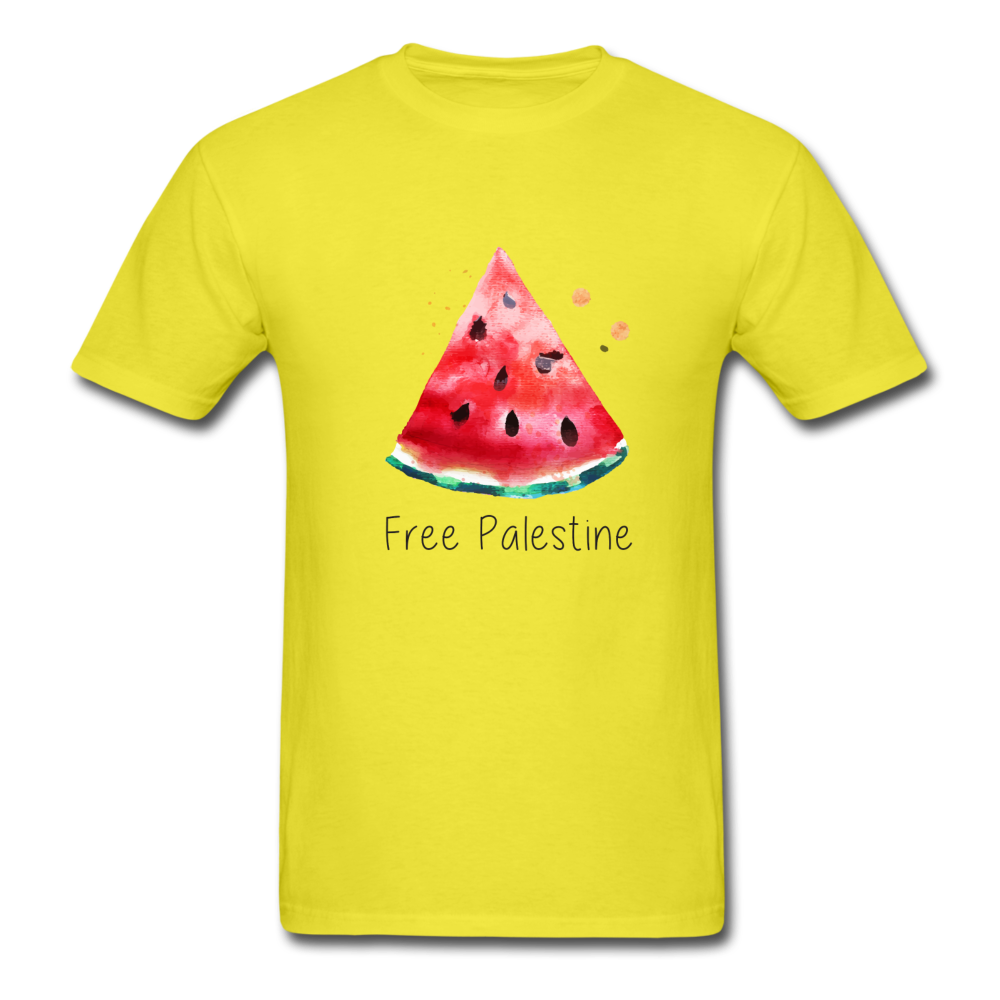 Free Palestine Unisex T-Shirt - yellow