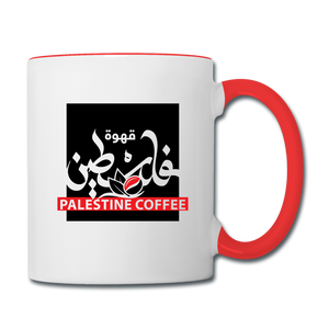 PALESTINE COFFEE MUG - white/red