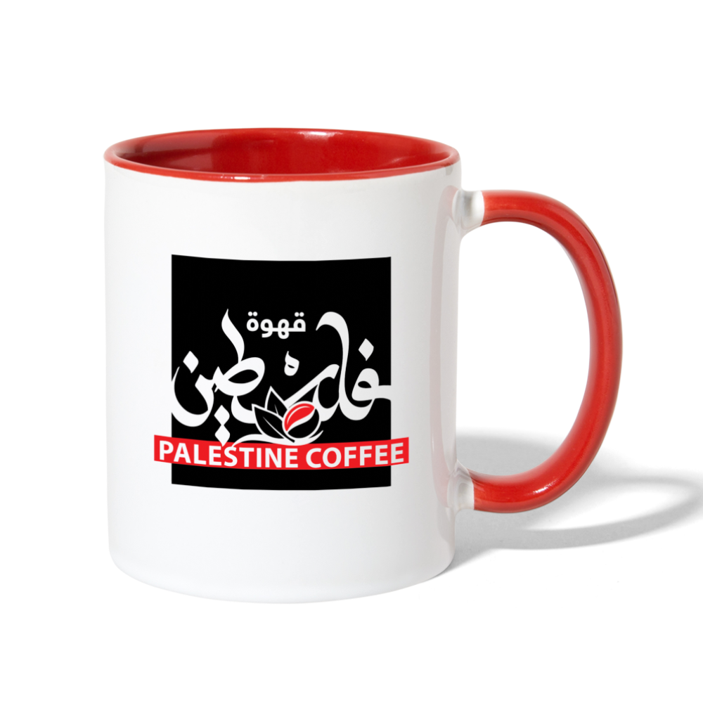PALESTINE COFFEE MUG - white/red