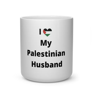 Limited Edition I love my Palestinian Husband Heart Shape Mug
