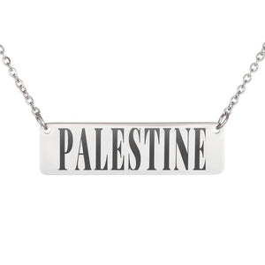 Palestine in my Heart Necklace (Silver/Gold)