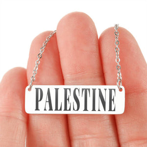 Palestine in my Heart Necklace (Silver/Gold)