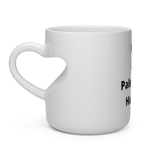 Limited Edition I love my Palestinian Husband Heart Shape Mug