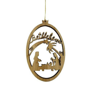 Olive Wood Christmas Ornament