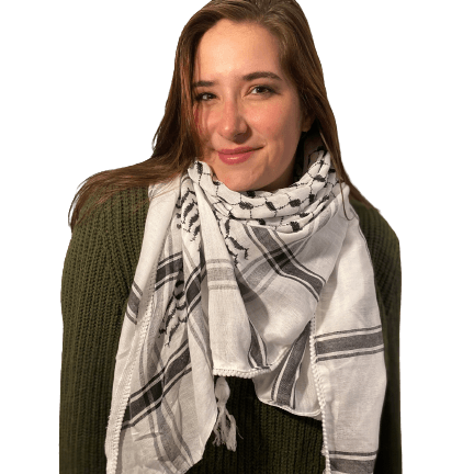 Traditional Hirbawi Keffiyeh (Black/White)