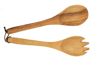 Hand made Olive Wood Spoon and Fork Set