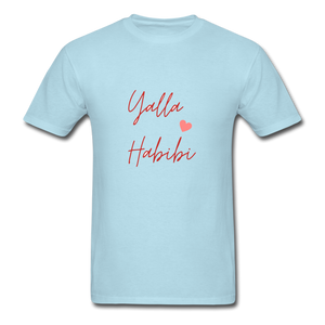 Yalla Habibi Classic T-Shirt - powder blue