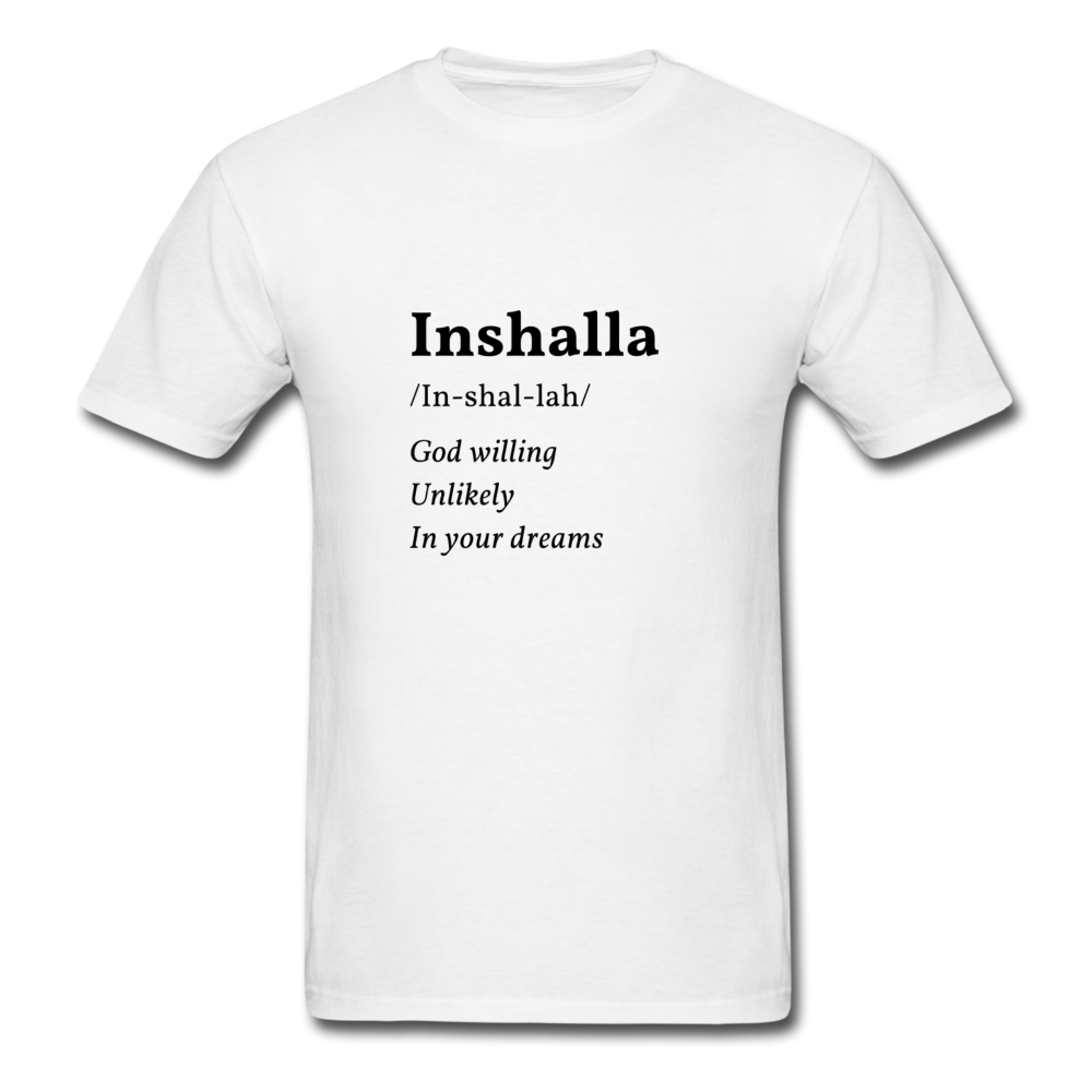 Inshalla T-Shirt (Unisex) - white