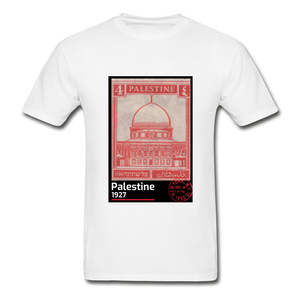 Palestine Stamp Unisex T-shirt - white
