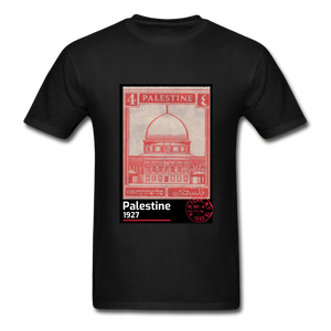 Palestine Stamp Unisex T-shirt - black