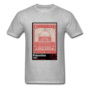 Palestine Stamp Unisex T-shirt - heather gray
