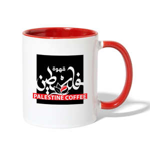 PALESTINE COFFEE MUG - white/red